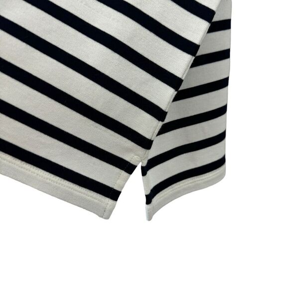 J Jill Medium Top Striped Pullover Black & White Long Sleeve Womens - Picture 13 of 16